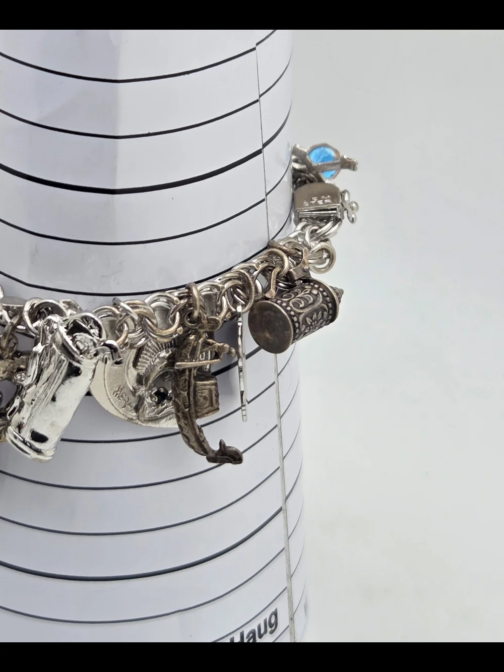 Heavy Vintage Jem Ster Sterling Charm Bracelet – 14 Sterling Charms 8